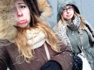 Questa è la nostra foto con la faccia "basta neve!!!!"